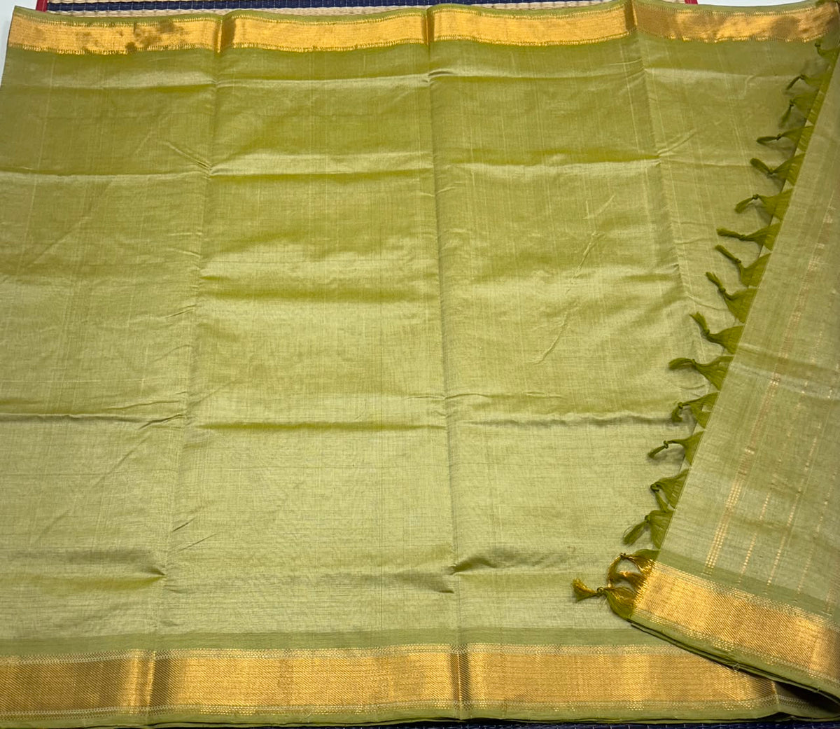 Handloom semi simple silk cotton saree - MS368