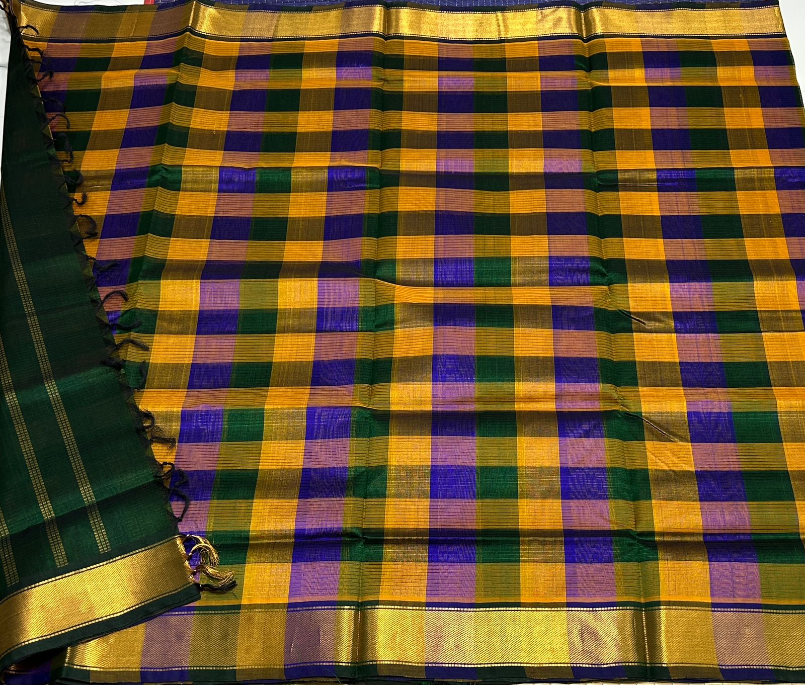 Handloom Paalum pazhamum silk cotton saree - MS086