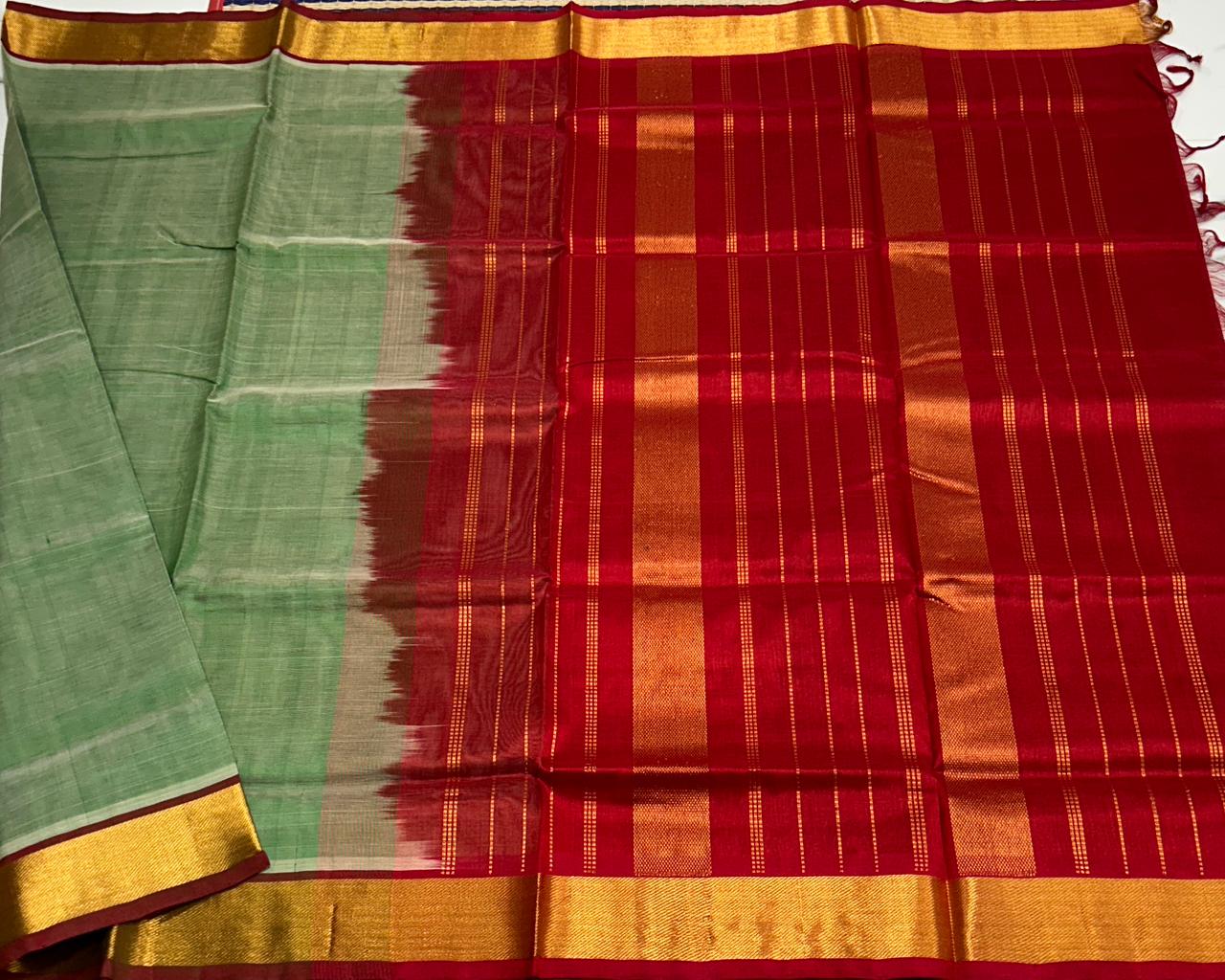 Handloom simple silk cotton saree - MS124