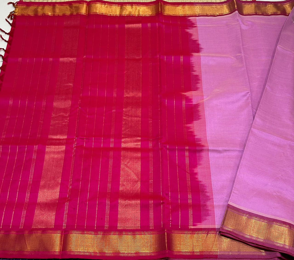 Handloom semi silk cotton saree - MS028