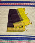 Handloom semi silk cotton saree - MS101