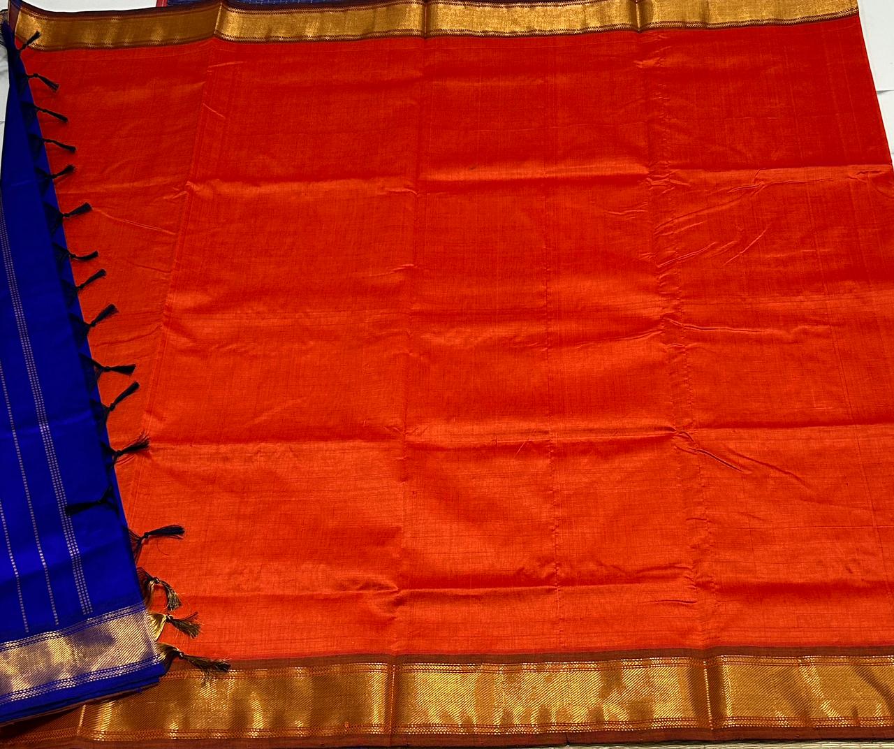 Handloom semi silk cotton saree - MS102