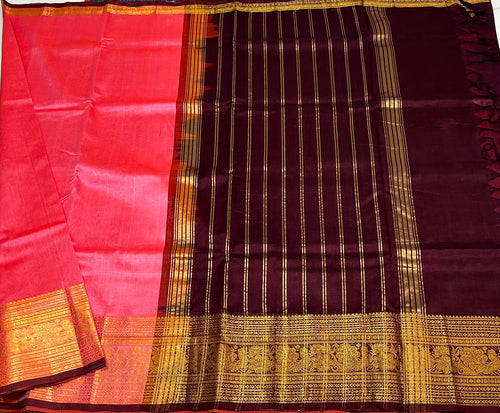 Handloom mangalagiri silk cotton saree - MS242