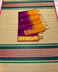Handloom silk cotton saree with buttas - MS340
