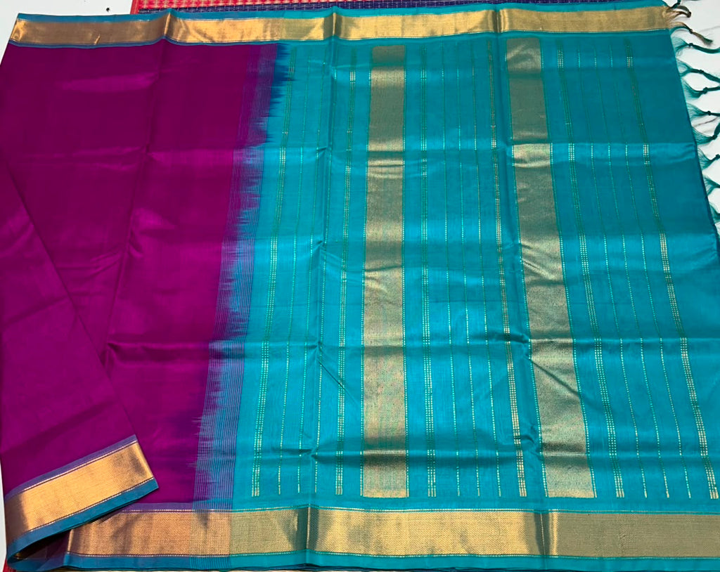 Handloom simple silk cotton saree - MS308