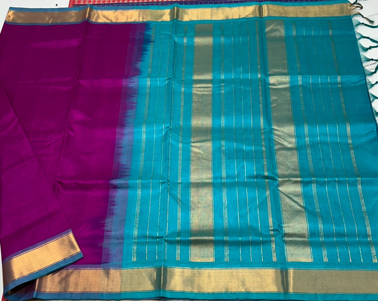 Handloom simple silk cotton saree - MS308