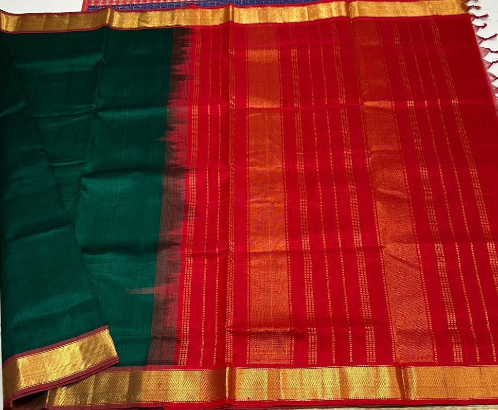 Handloom simple silk cotton saree - MS183