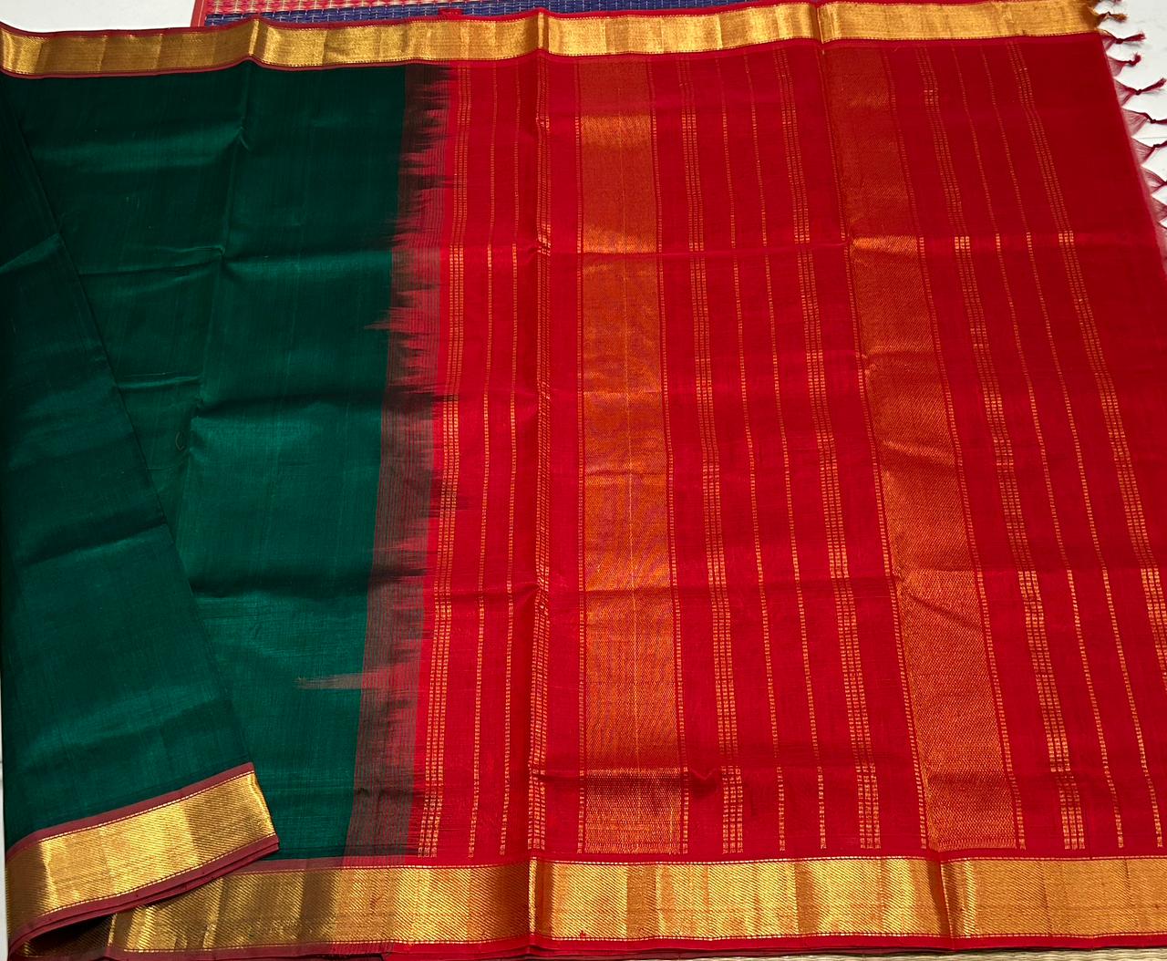 Handloom simple silk cotton saree - MS183