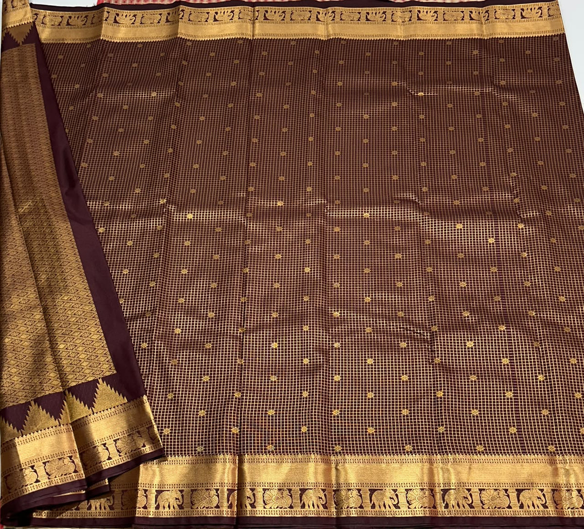 Semi Kanchi silk saree - MS386