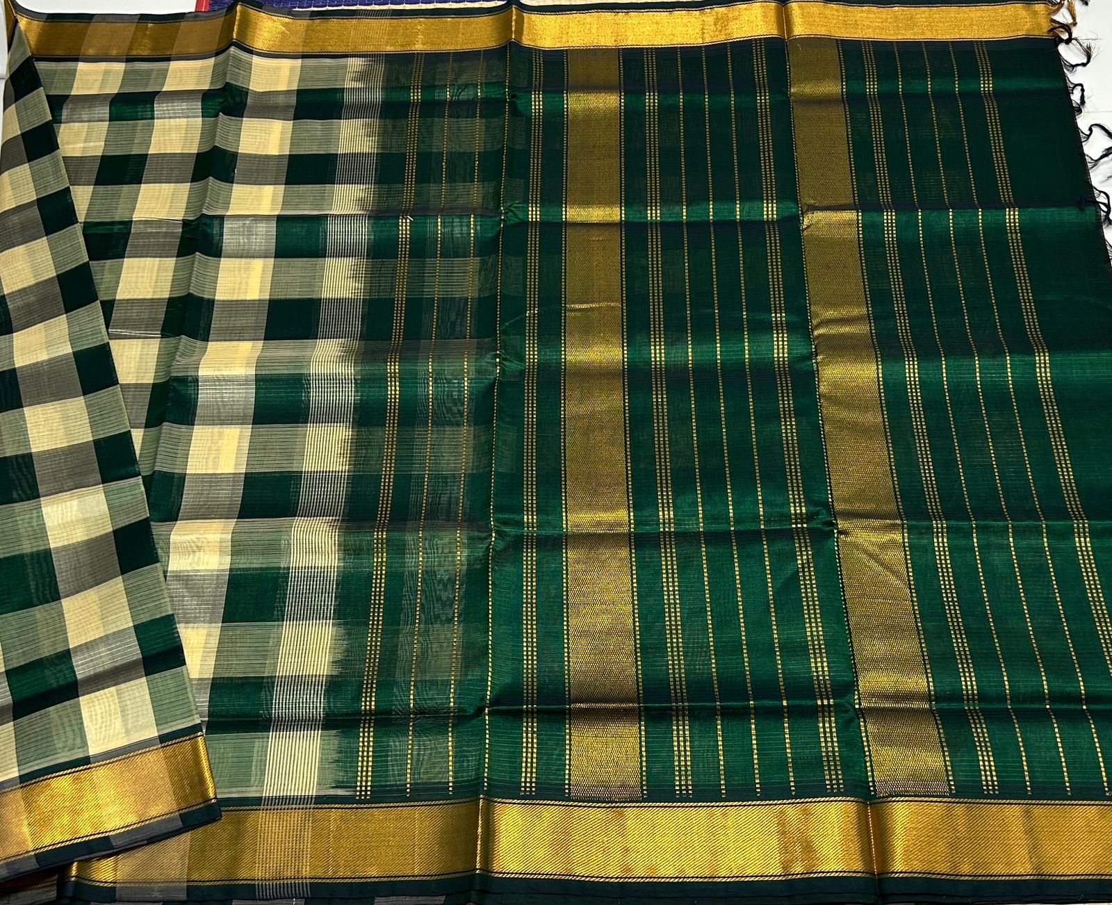 Handloom Paalum pazhamum silk cotton saree - MS090