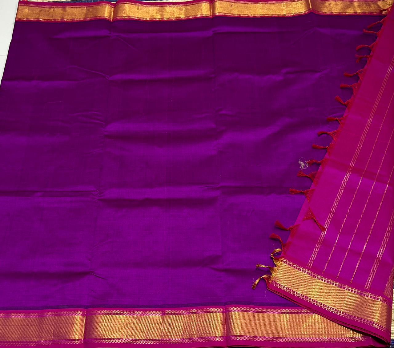 Handloom semi silk cotton saree - MS027