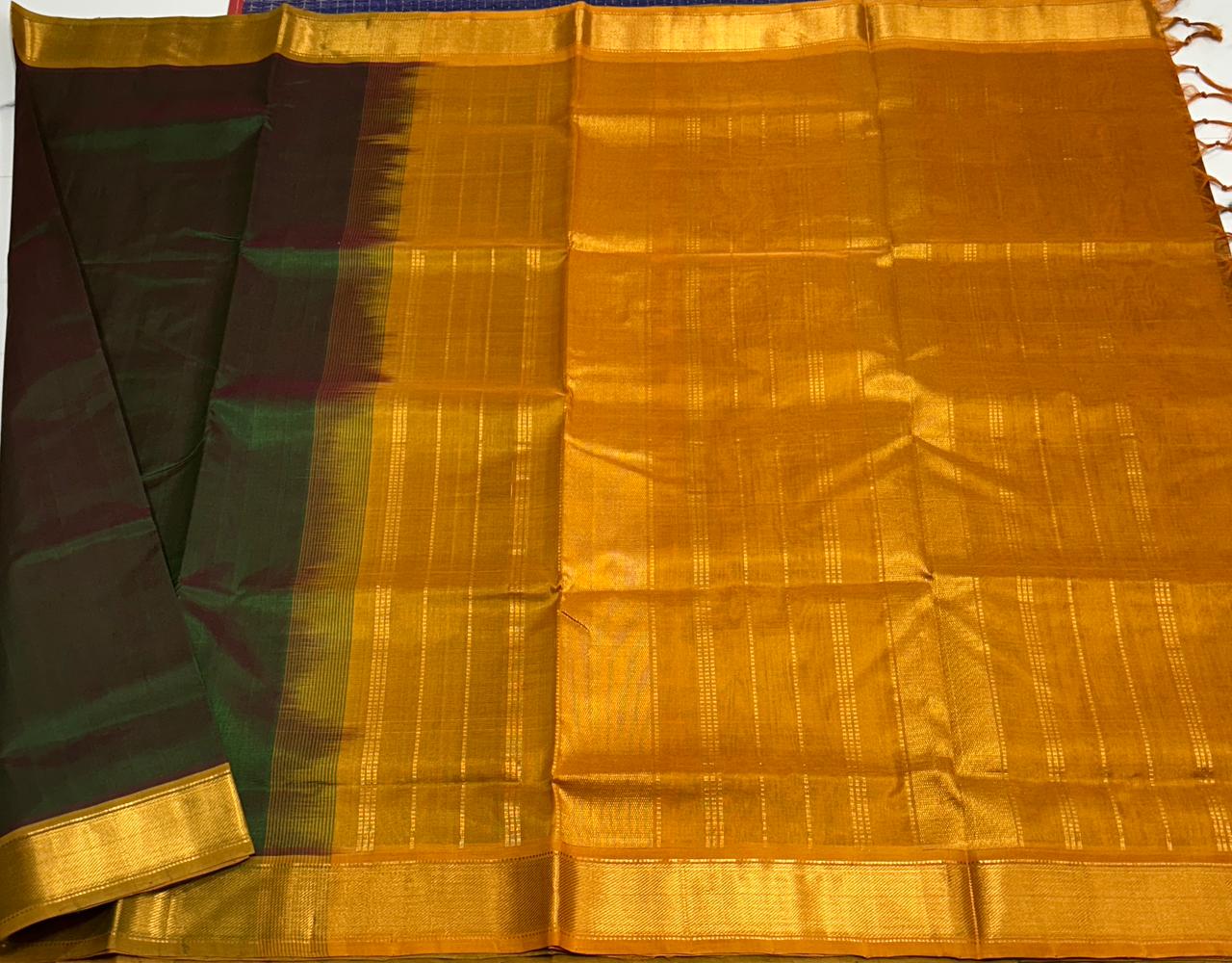 Handloom simple silk cotton saree - MS186