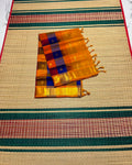 Handloom Paalum pazhamum silk cotton saree with buttas - MS346