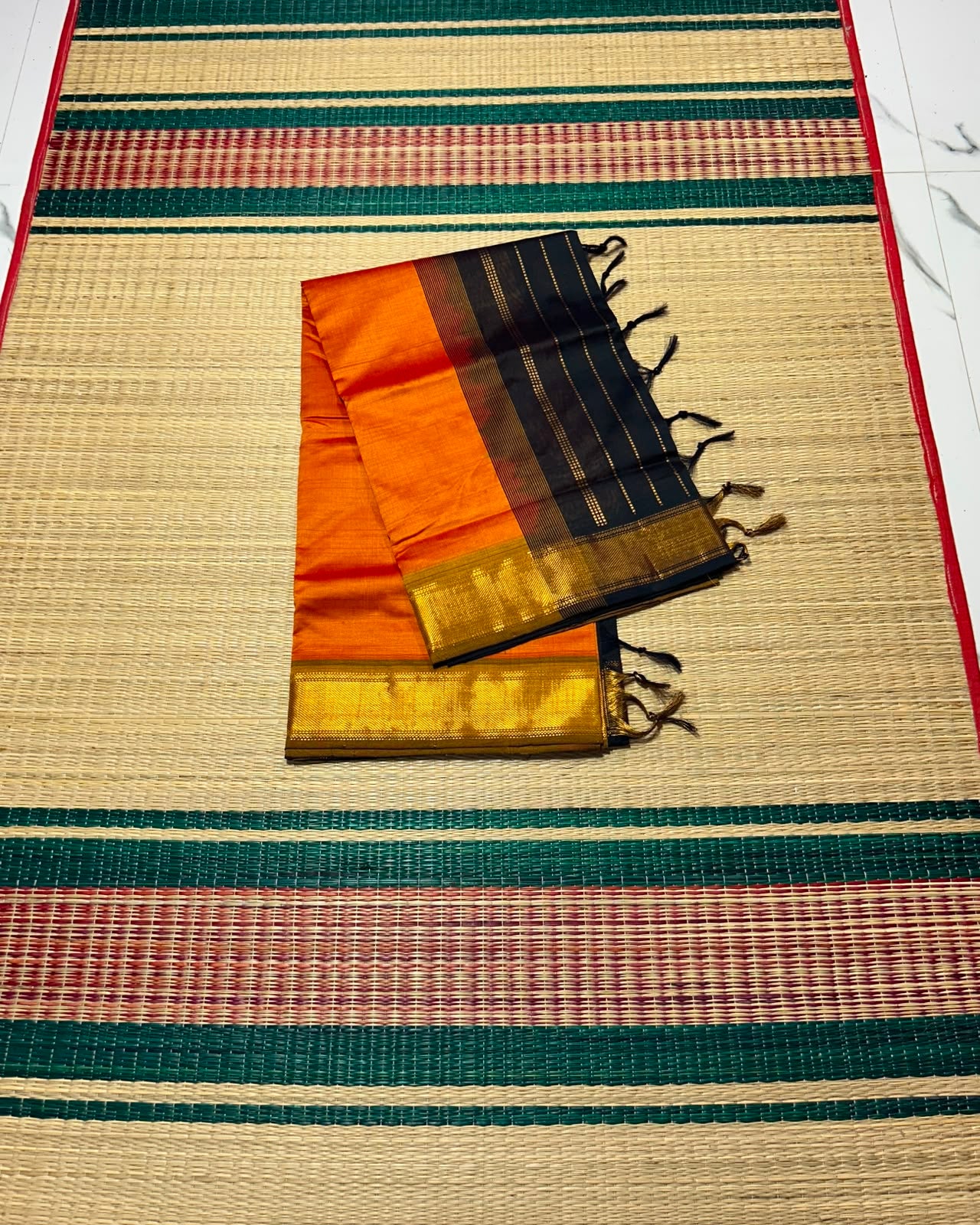 Handloom semi silk cotton saree - MS325