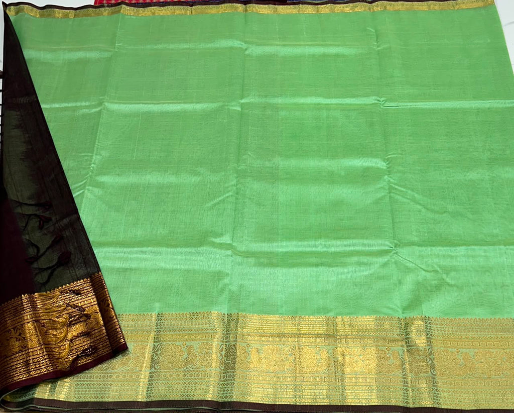 Handloom mangalagiri silk cotton saree - MS238