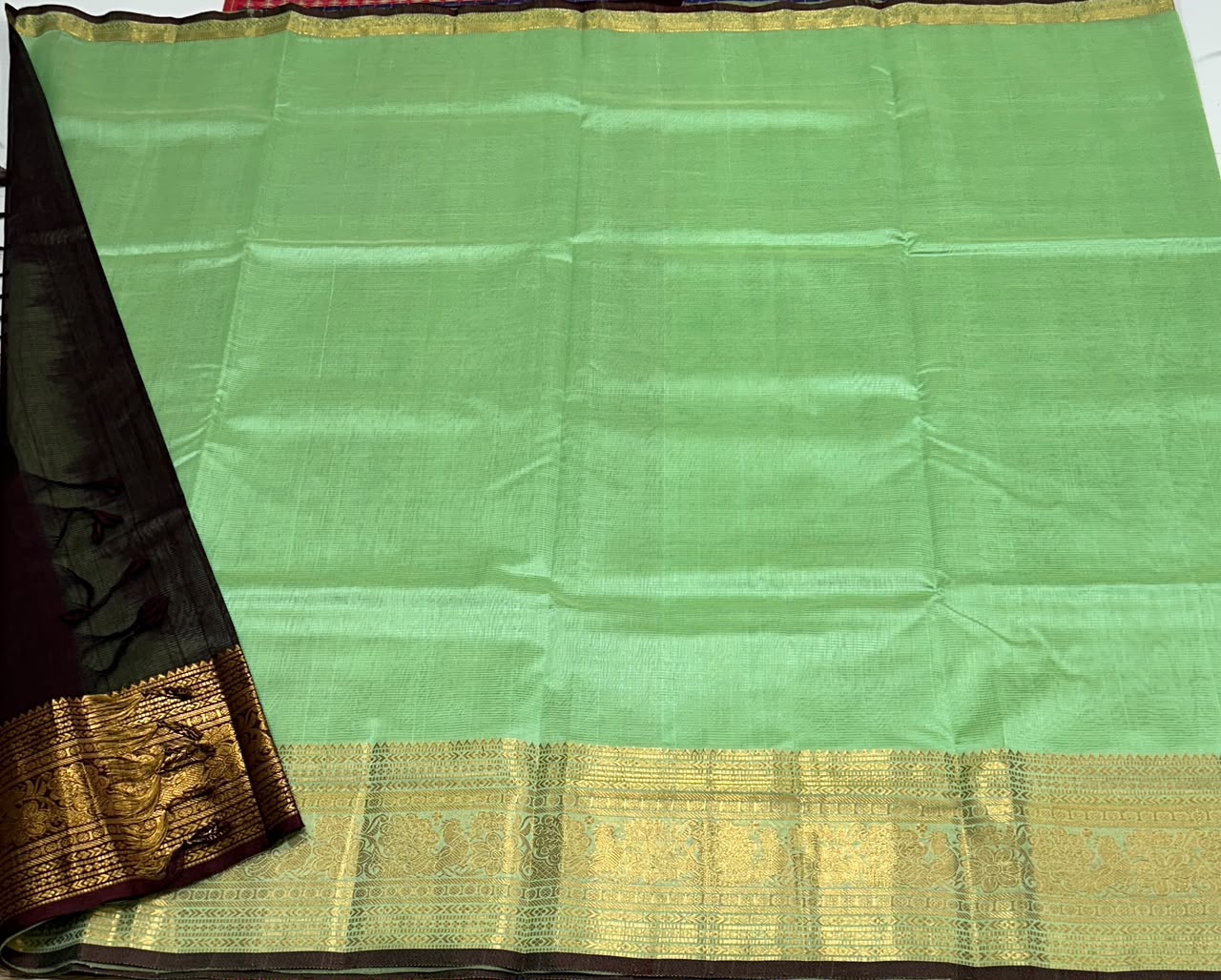 Handloom mangalagiri silk cotton saree - MS238