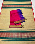 Handloom semi silk cotton saree - MS315