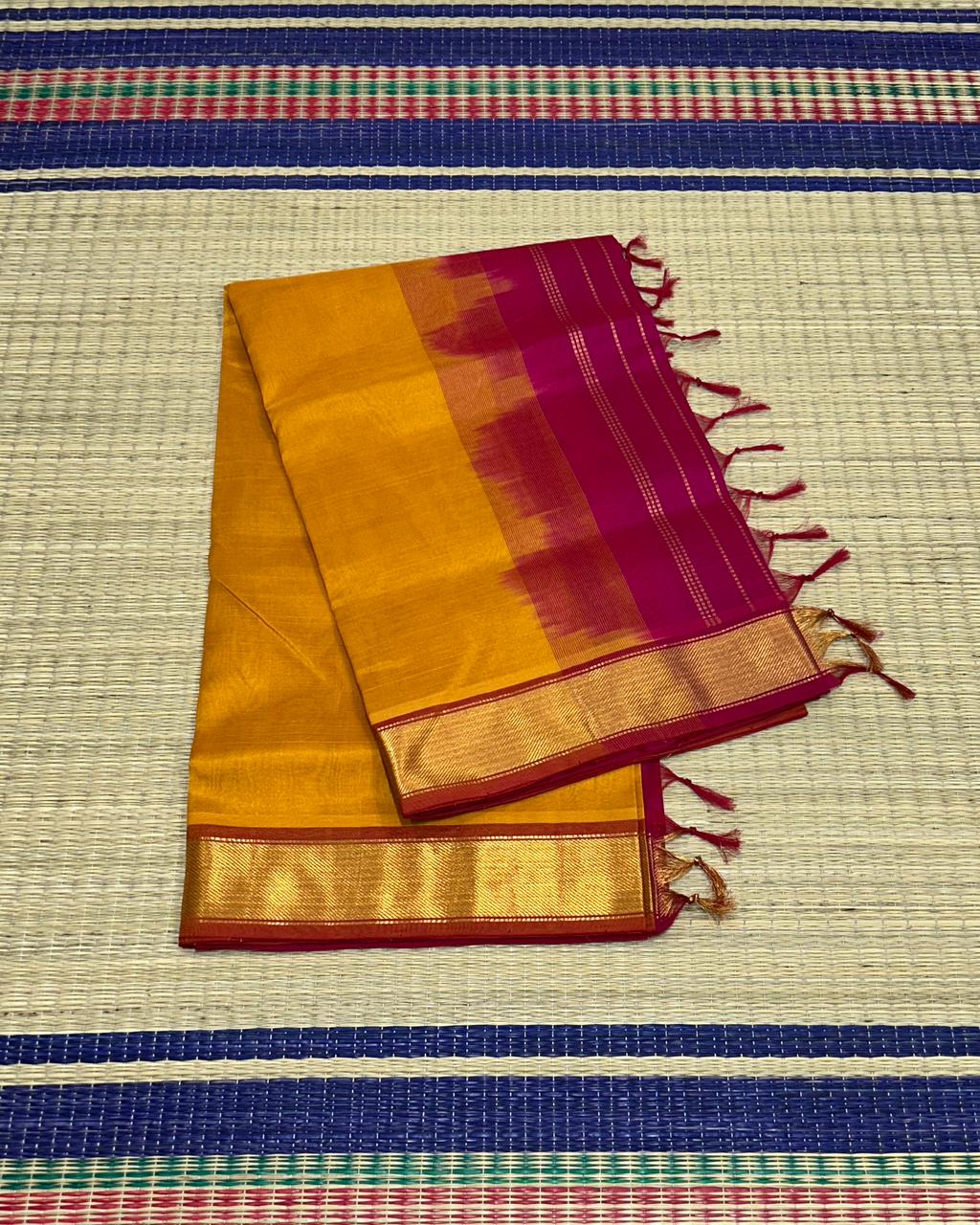 Handloom simple silk cotton saree - MS125