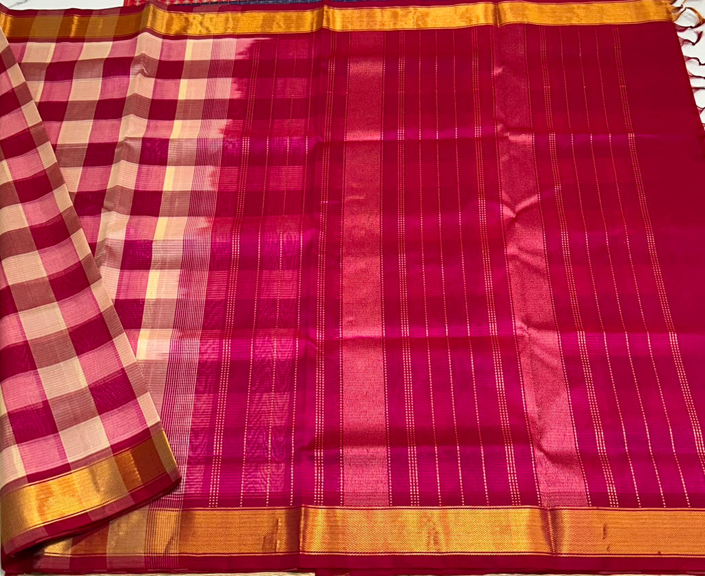 Handloom Paalum pazhamum silk cotton saree - MS228