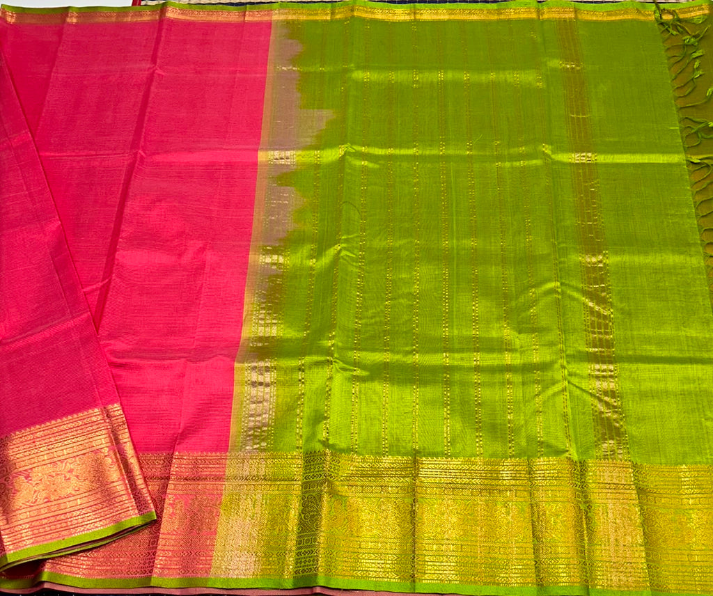 Handloom mangalagiri silk cotton saree - MS241