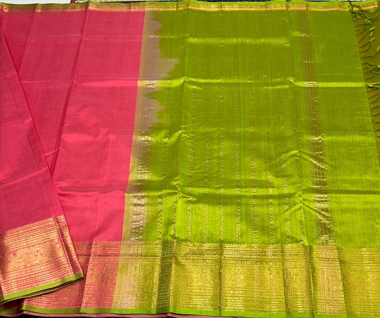 Handloom mangalagiri silk cotton saree - MS241