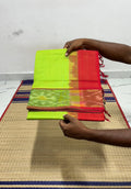 Handloom semi silk cotton saree pochampalli border - MS069