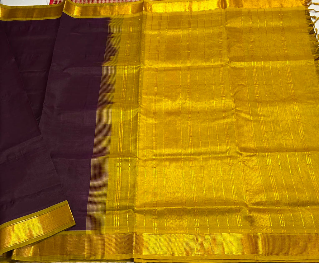 Handloom simple silk cotton saree - MS253