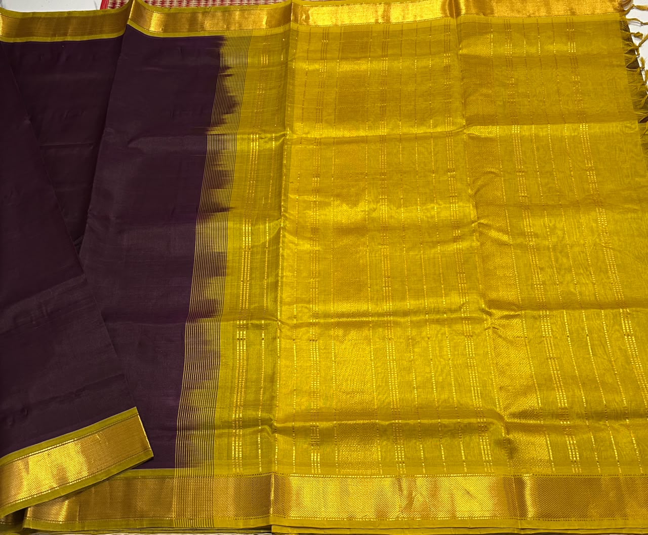 Handloom simple silk cotton saree - MS253