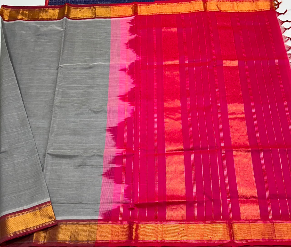 Handloom semi simple silk cotton saree - MS366