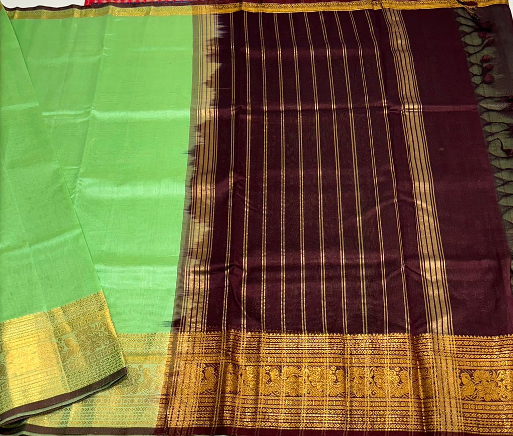 Handloom mangalagiri silk cotton saree - MS238