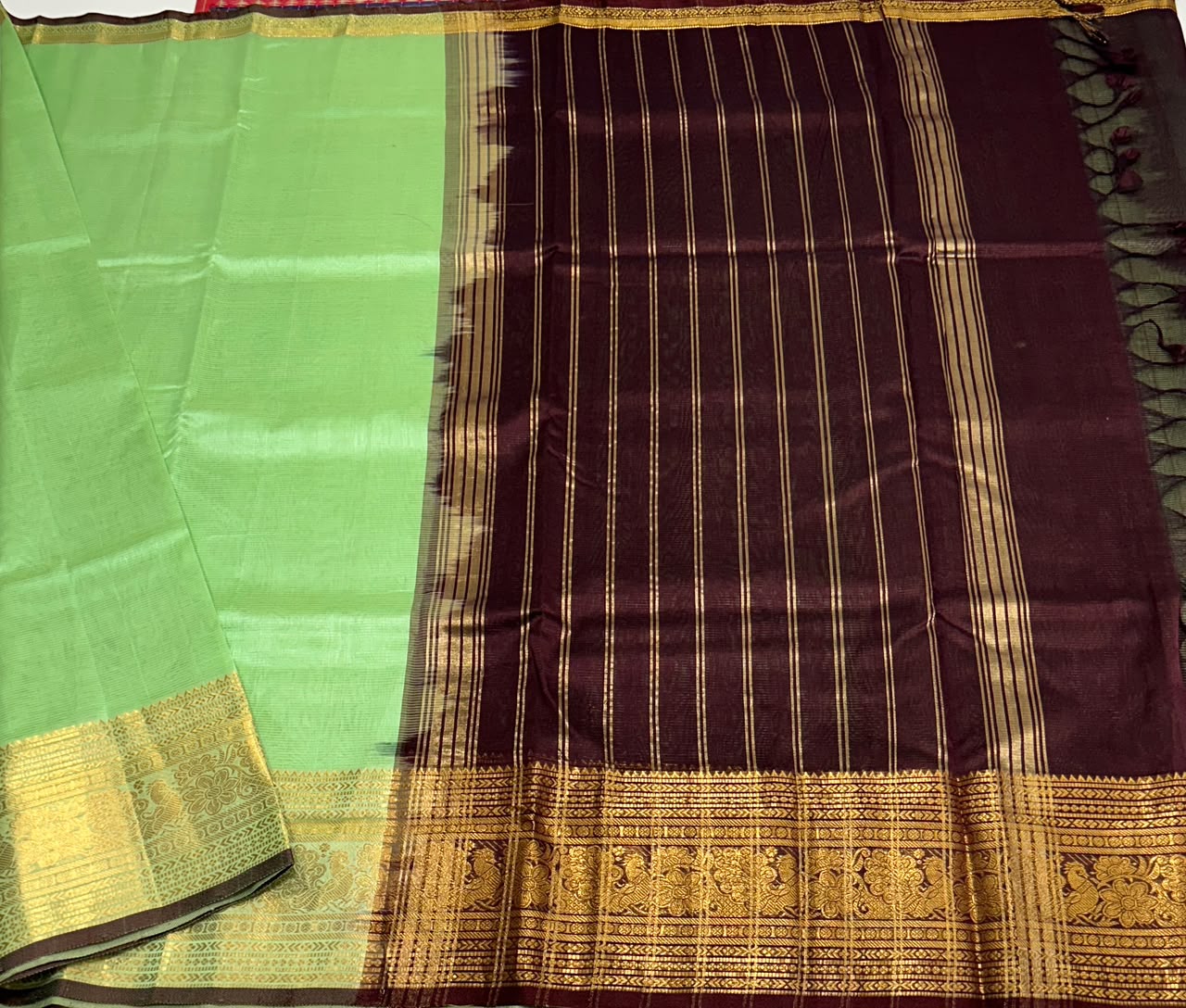 Handloom mangalagiri silk cotton saree - MS238