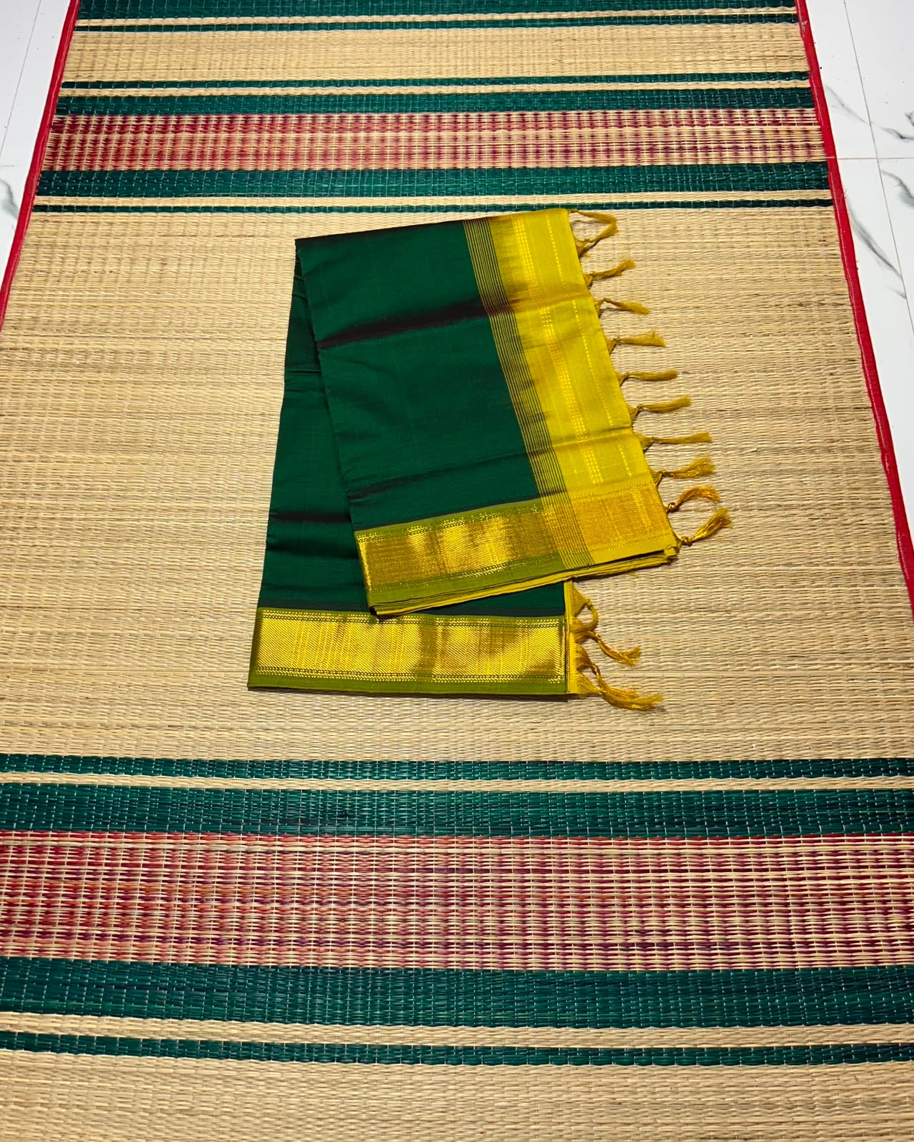 Handloom semi silk cotton saree - MS316