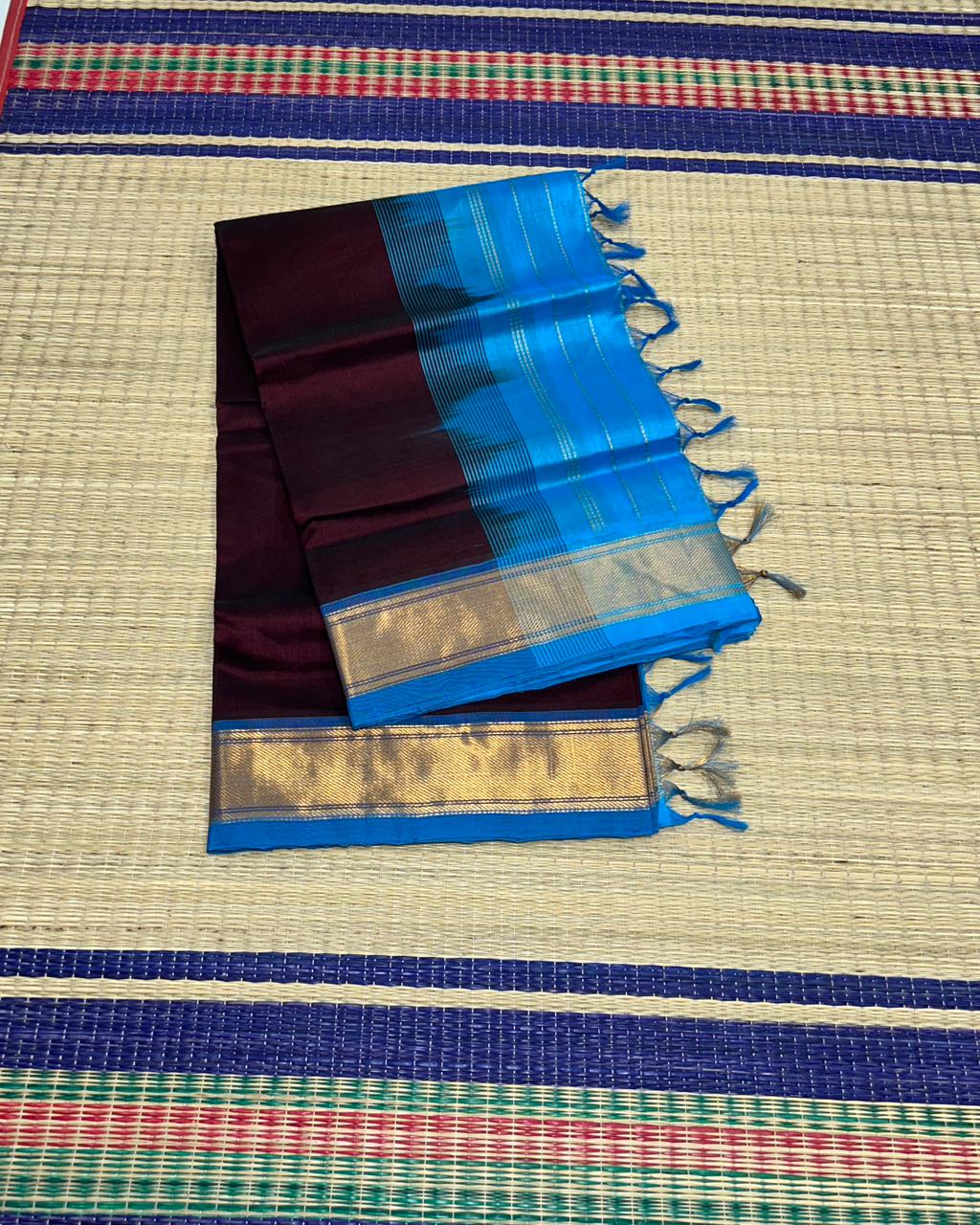 Handloom simple silk cotton saree - MS130