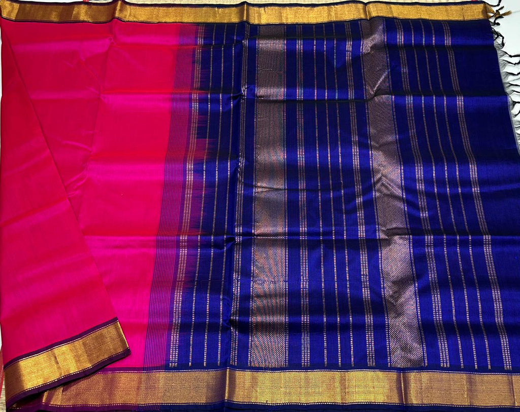 Handloom simple silk cotton saree - MS132