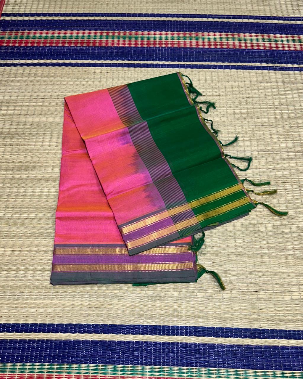Handloom silk cotton saree - MS097