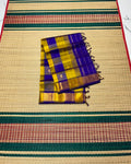 Handloom Paalum pazhamum silk cotton saree with buttas - MS309