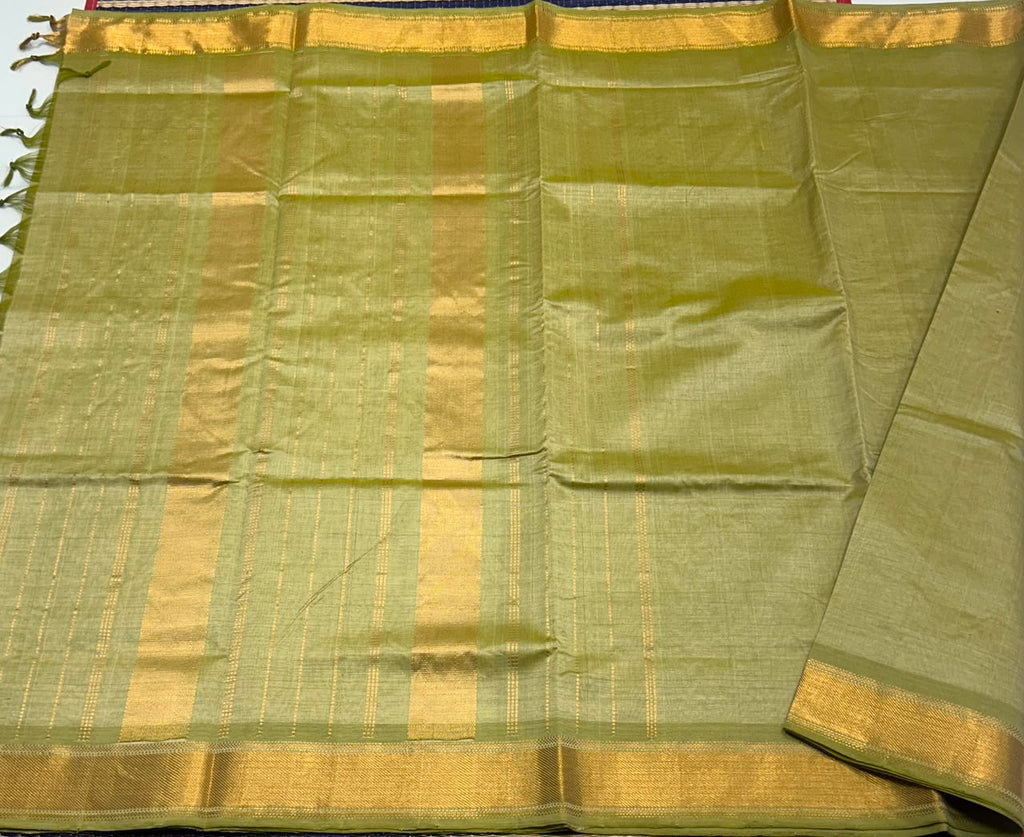 Handloom semi simple silk cotton saree - MS368