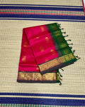 Handloom silk cotton saree with buttas - MS078