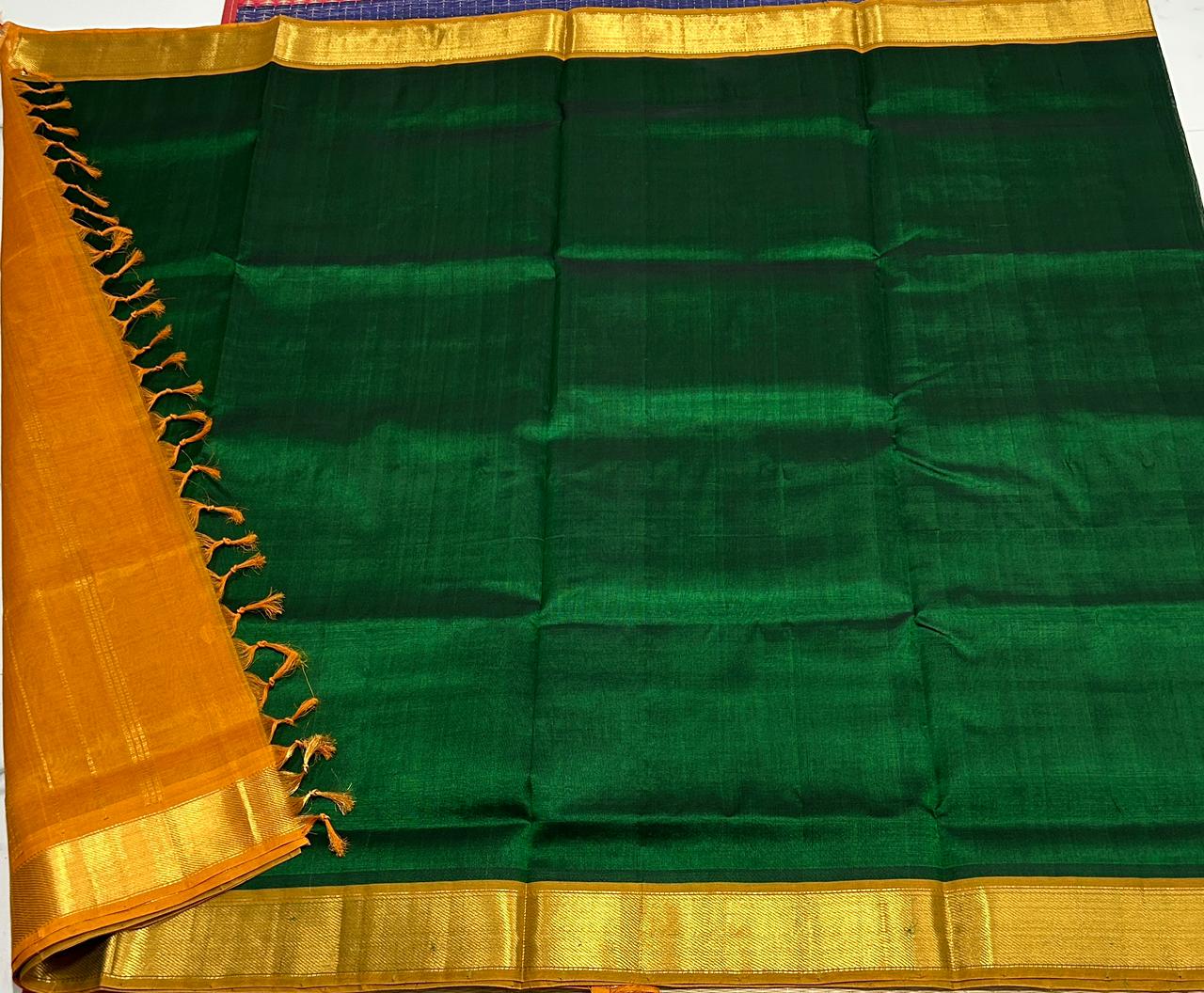 Handloom simple silk cotton saree - MS184