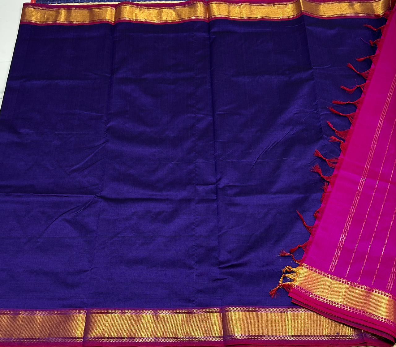Handloom semi silk cotton saree - MS032
