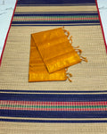 Handloom silk cotton saree with buttas - MS359