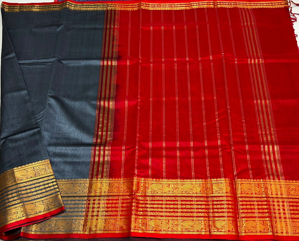 Handloom mangalagiri silk cotton saree - MS236