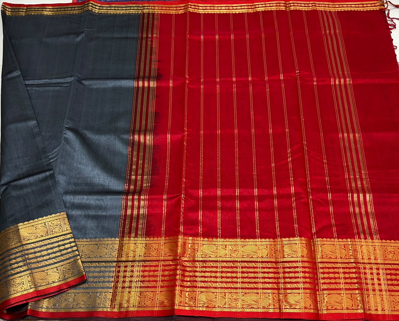 Handloom mangalagiri silk cotton saree - MS236