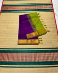 Handloom semi silk cotton saree - MS324