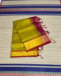 Handloom silk cotton saree with buttas - MS079