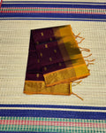 Handloom silk cotton saree with buttas - MS169