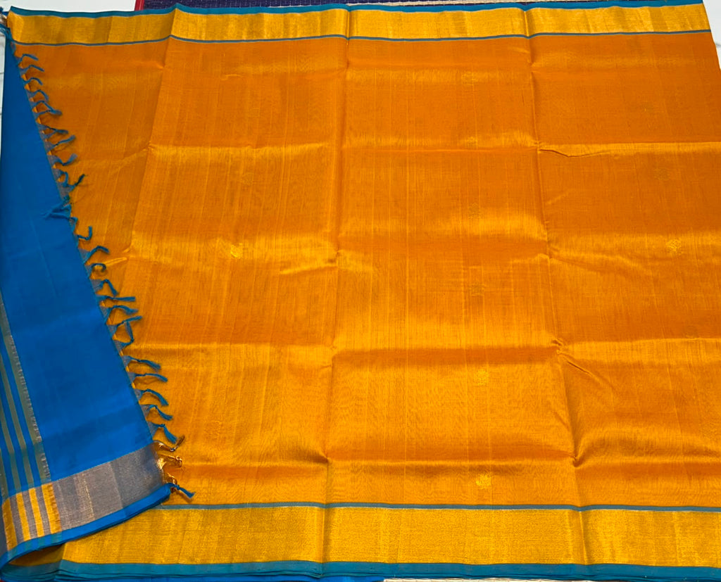 Handloom silk cotton saree with buttas - MS225