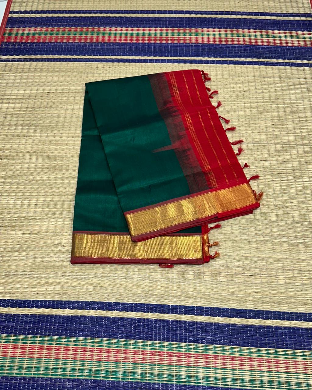 Handloom simple silk cotton saree - MS183