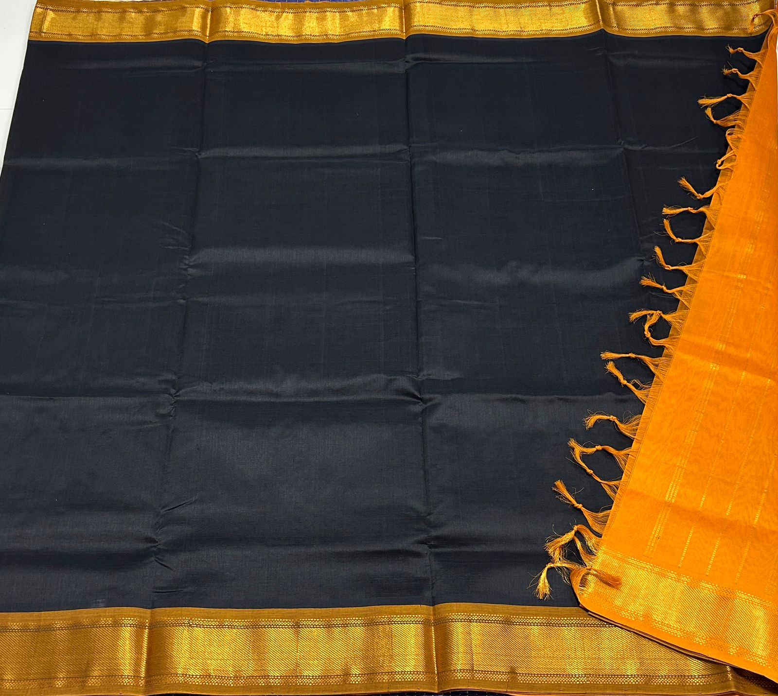 Handloom semi silk cotton saree - MS059