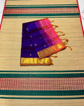 Handloom silk cotton saree with buttas - MS297